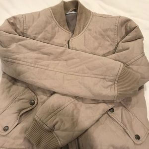 Tan bomber jacket